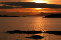 Sunset over Eigg from Traigh